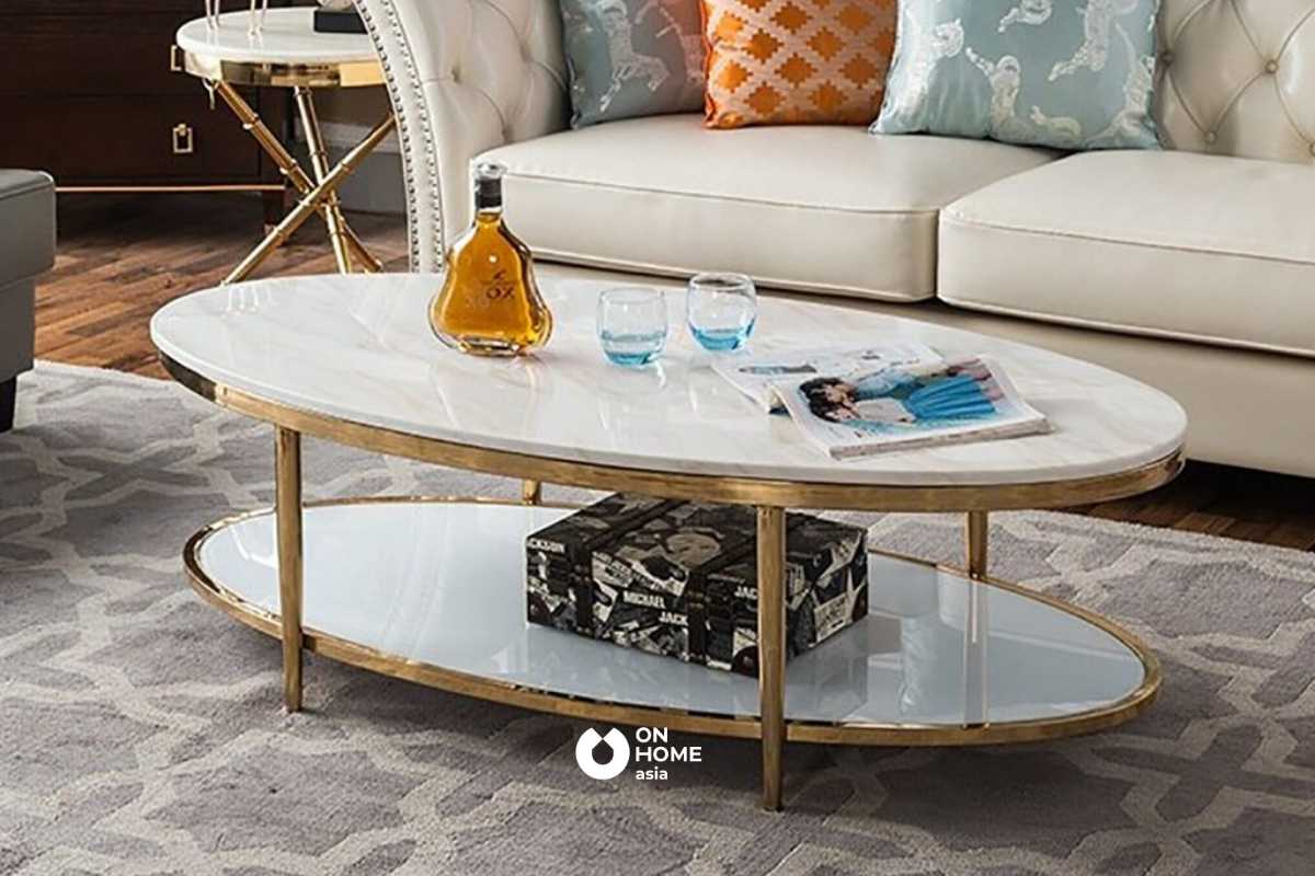 Bàn trà thông minh 2 tầng