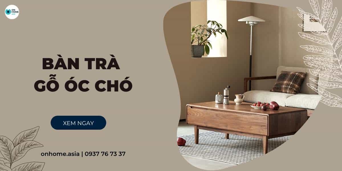 Bàn trà gỗ Óc Chó 