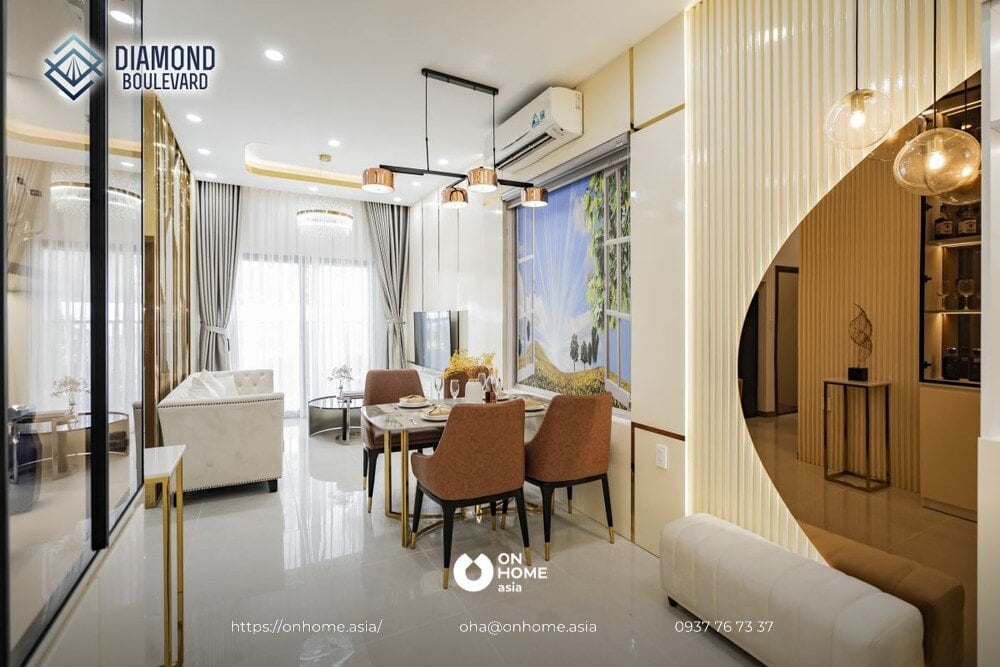 Thiết kế nội thất Diamond Boulevard hiện đại và sang trọng