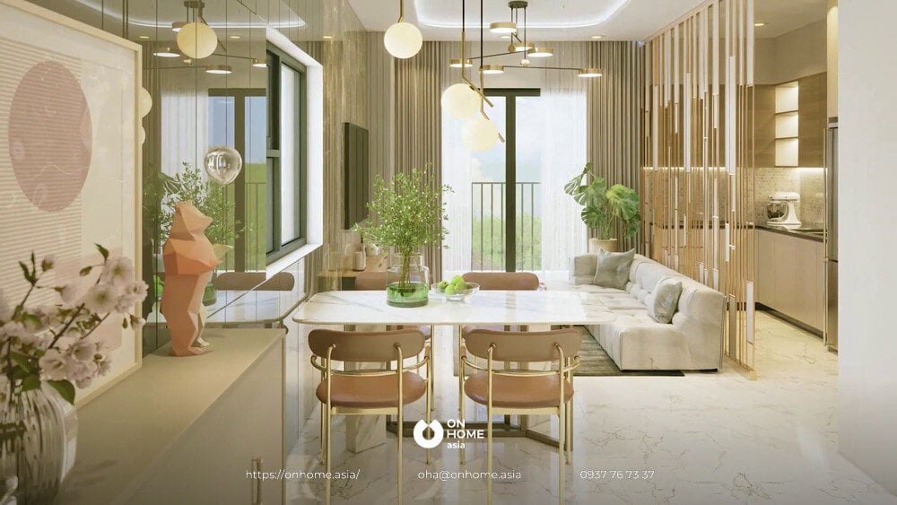 Thiết kế nội thất Diamond Boulevard hiện đại và sang trọng
