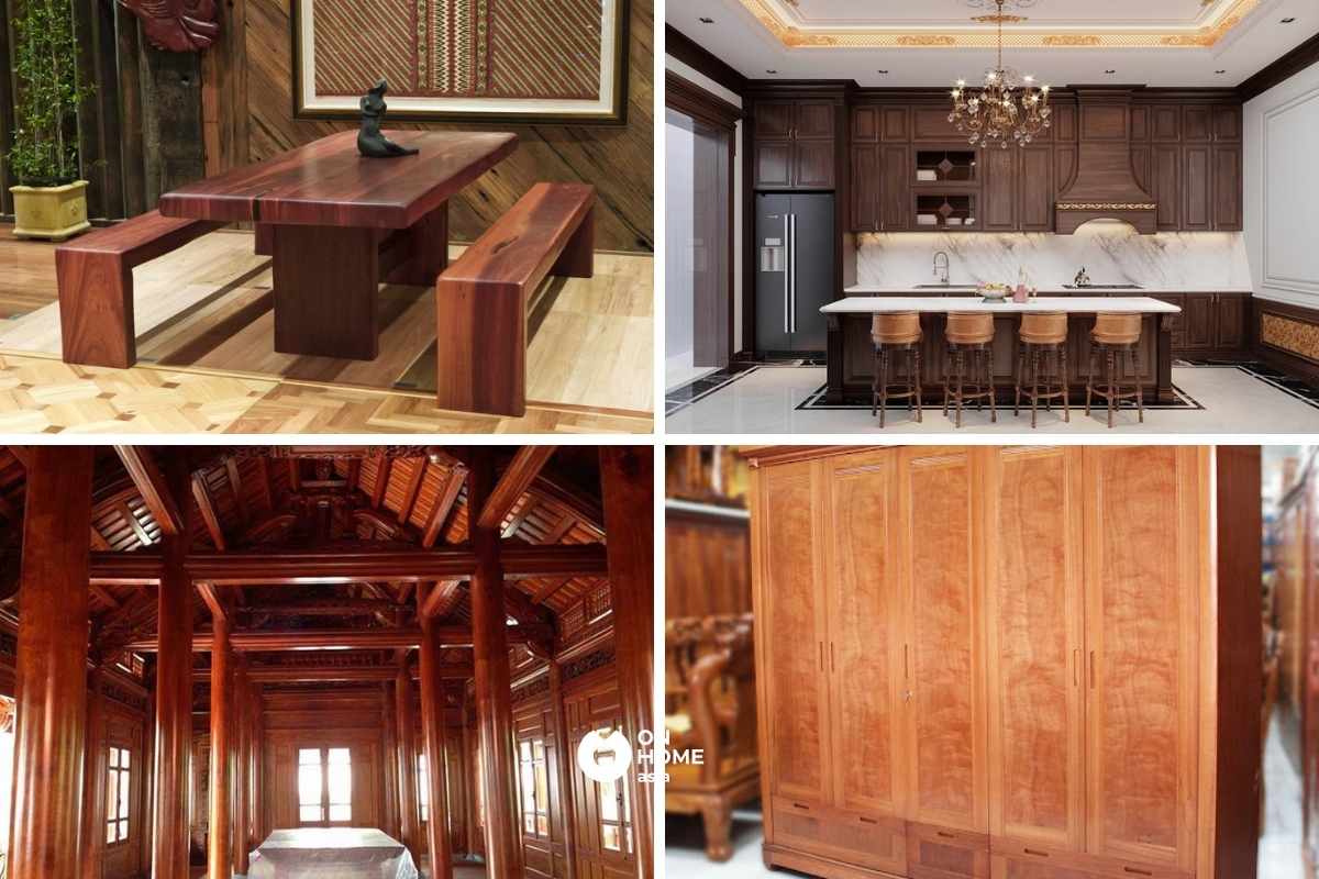 Gỗ Lim thường được ưa chuộng trong làm cửa, đổ cột