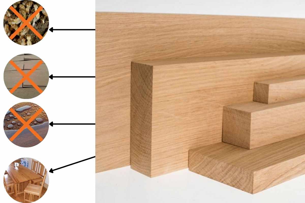 Gỗ Sồi mang được những ưu điểm vượt trội