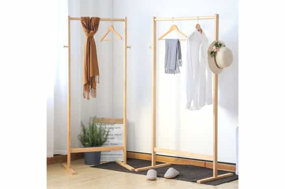 Giá treo quần áo bằng gỗ đẹp