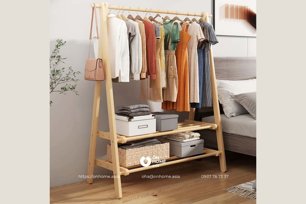 Gía treo quần áo thiết kế đơn giản