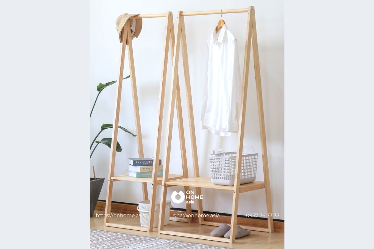 Giá treo quần áo chữ A phong cách Bắc Âu