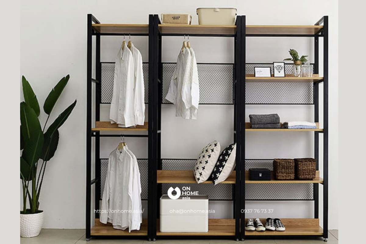 Giá treo quần áo thông minh có nhiều kệ đa năng
