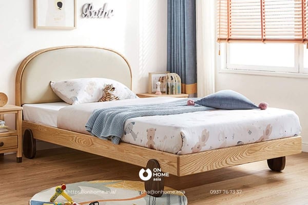 Giường ngủ 2 tầng cho bé gái phù hợp với phòng ngủ hạn chế diện tích