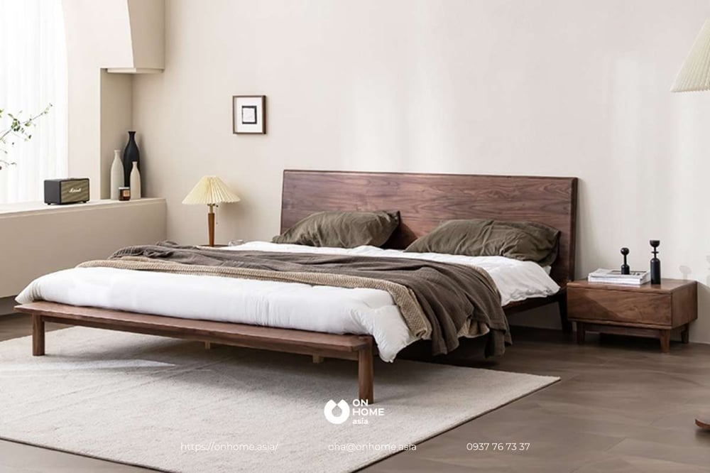 Giường ngủ gỗ tự nhiên đẹp nhất