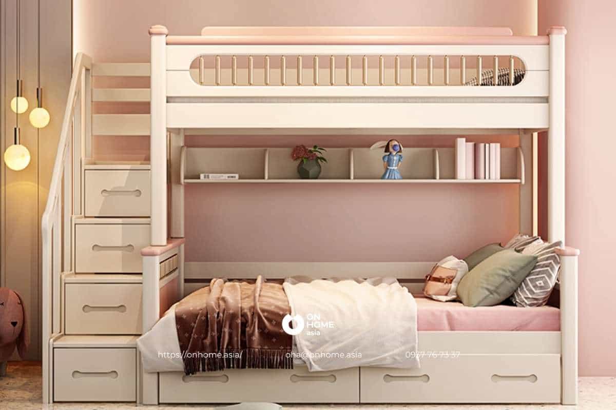 Giường hai tầng cho bé gái đẹp