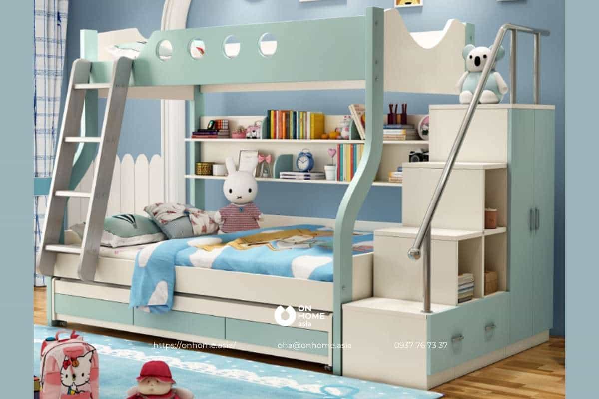 Giường tầng cho bé trai và bé gái đẹp