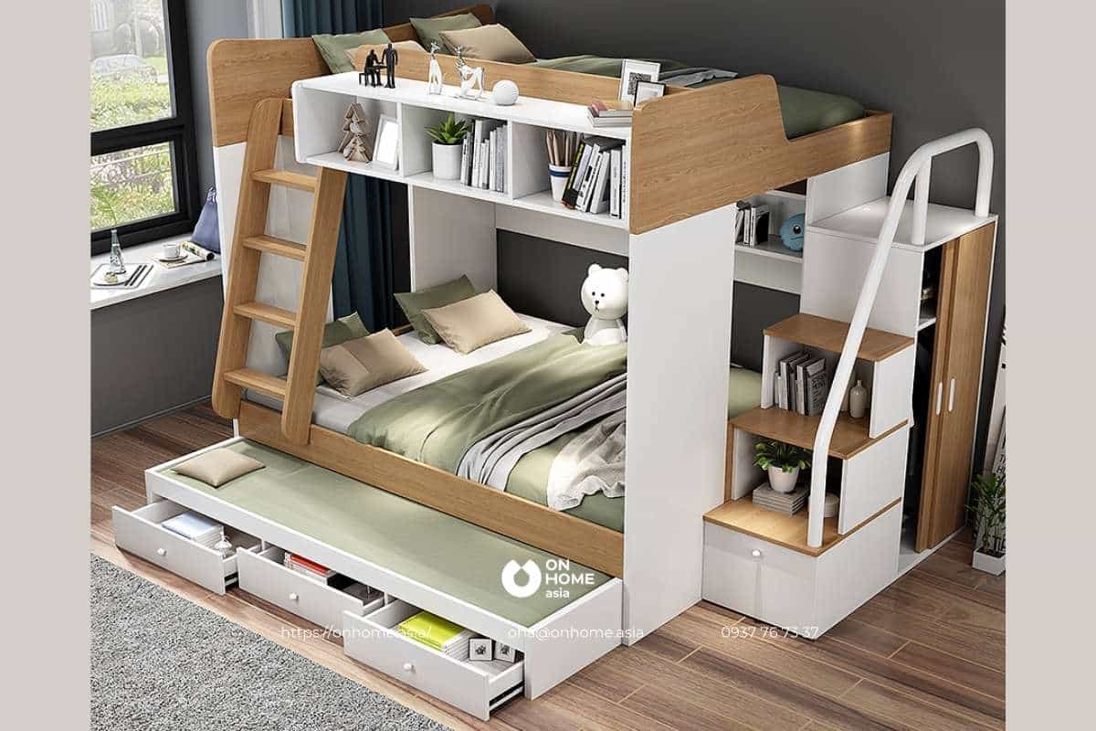 Giường tầng cho bé trai và bé gái