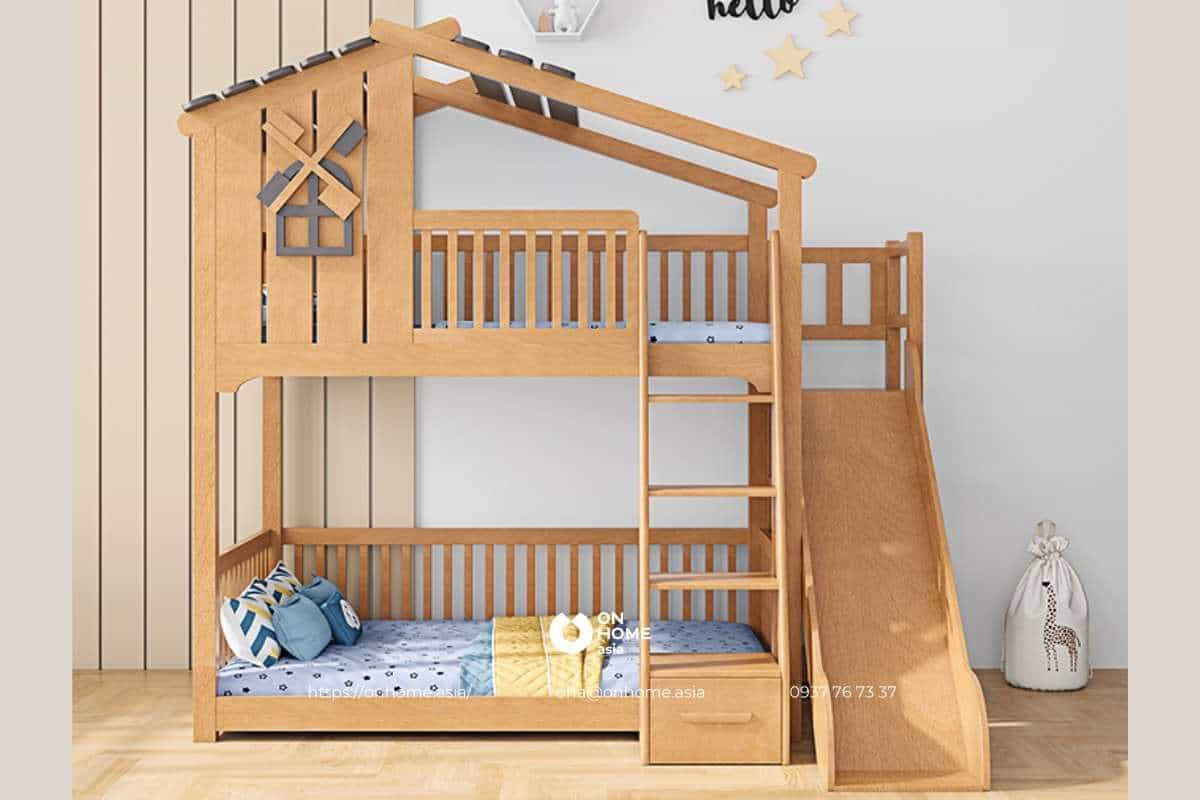 Giường tầng thông minh tiết kiệm diện tích không gian