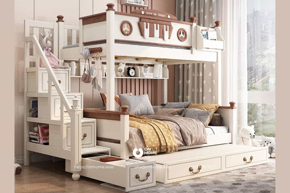 Giường tầng đẹp cho bé trai năng động