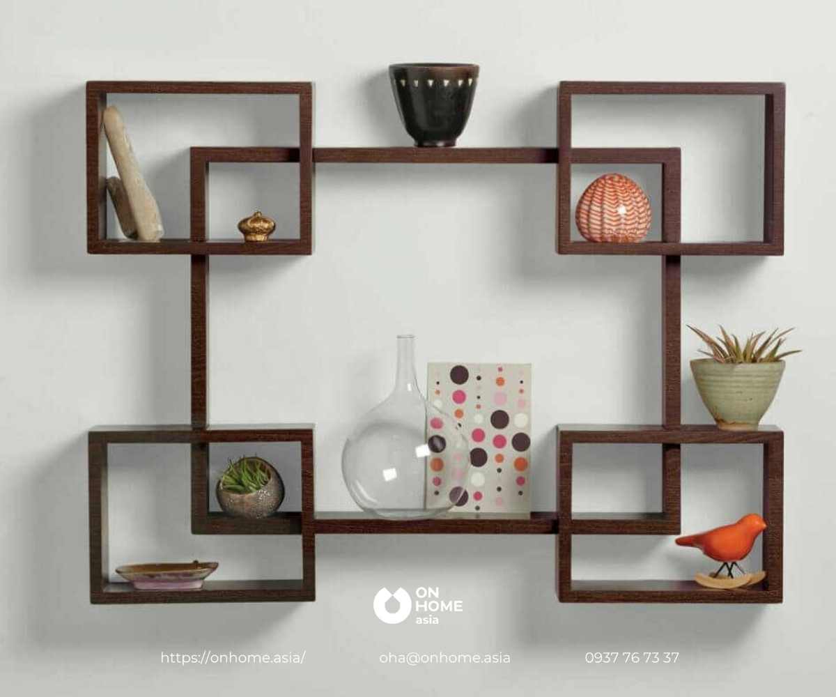 Kệ trang trí ô vuông treo tường
