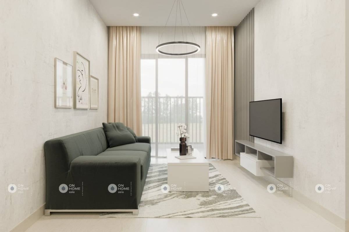 Nội thất phòng khách căn hộ Sora 1 phòng ngủ