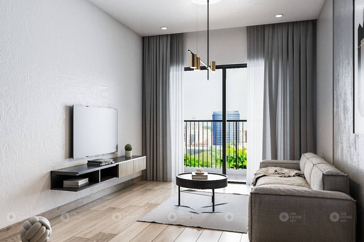 Nội thất phòng khách chung cư Sora Gardens II căn hộ 3 phòng ngủ