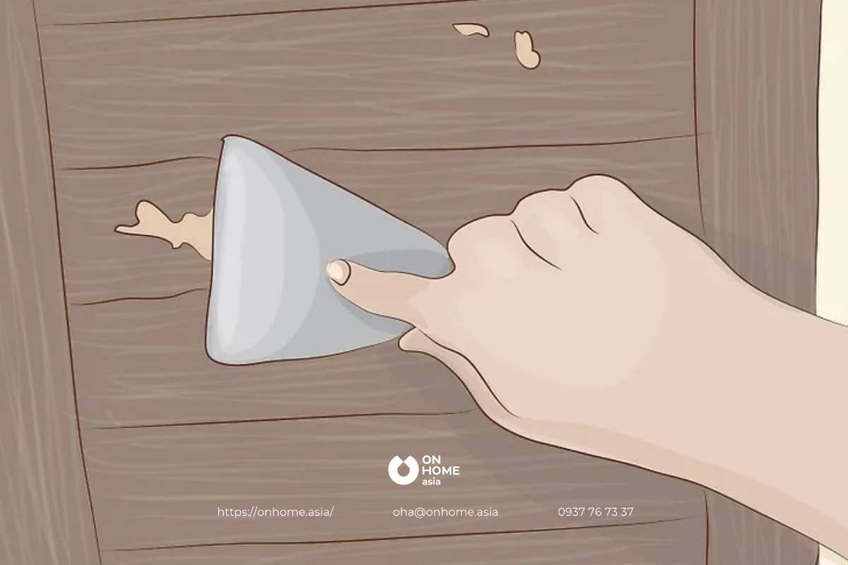 Trám các vết lõm trên đồ nội thất