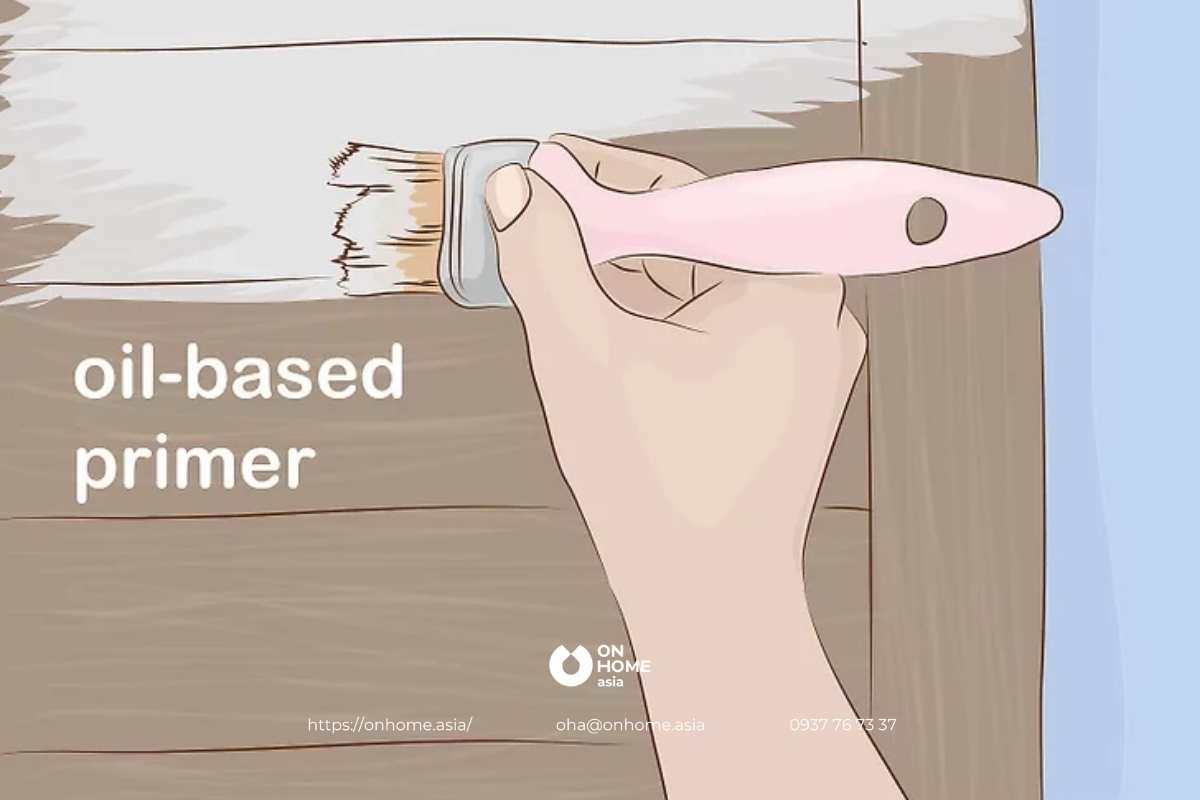 Phủ lớp sơn lót Latex