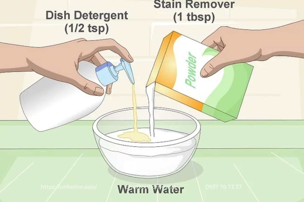 Tạo dung dịch nước rửa chén