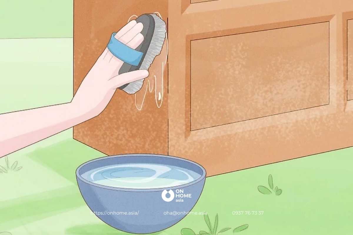 Sử dụng dung dịch tẩy