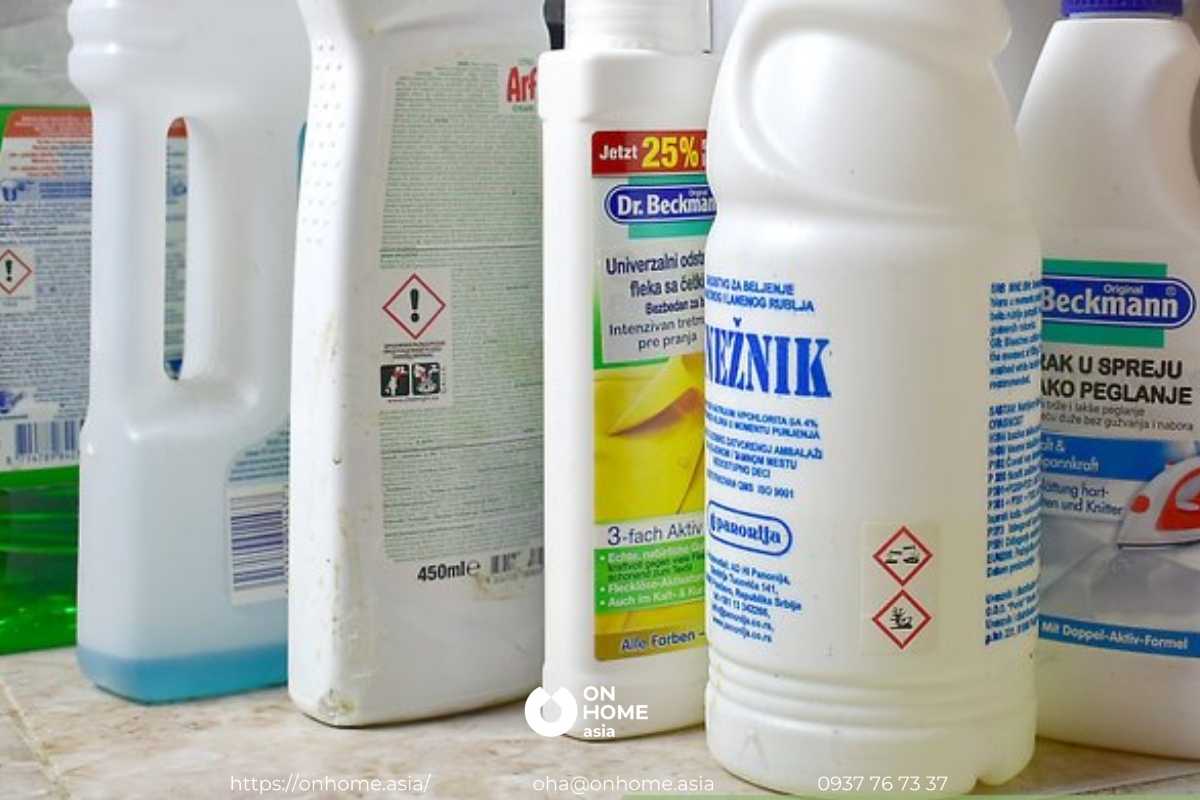 xác định loại chất tẩy trắng nội thất