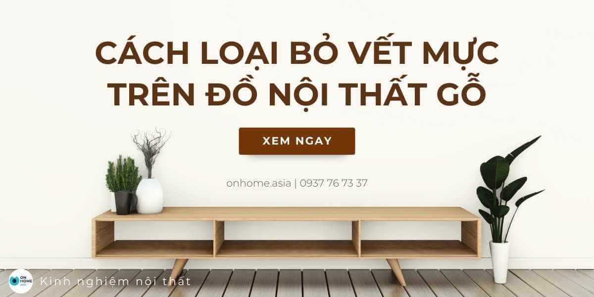 Cách loại bỏ vết mực trên nội thất gỗ