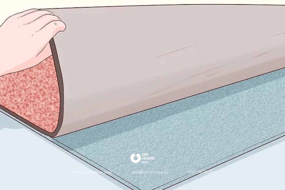 Sử dụng tấm lót thảm