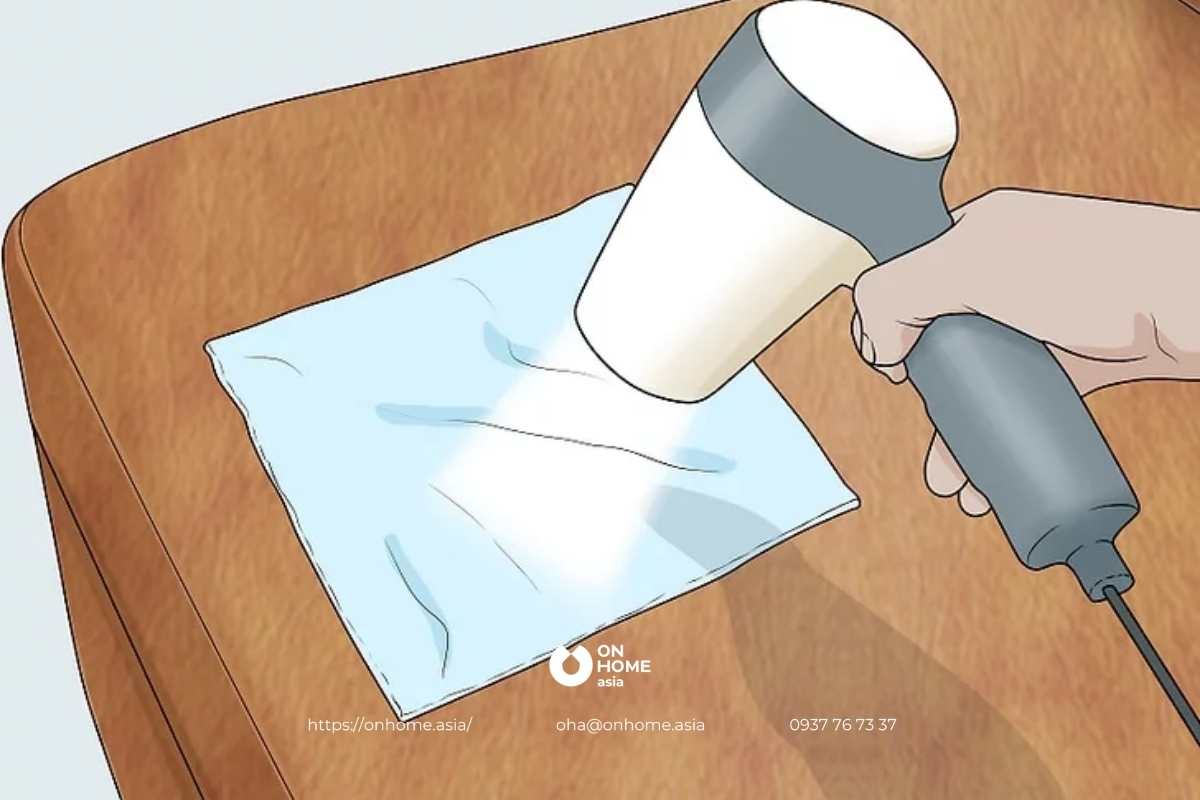 Sử dụng nhiệt và khăn ẩm