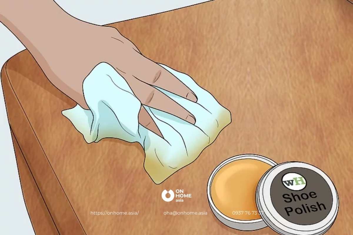 Sử dụng xi đánh giày