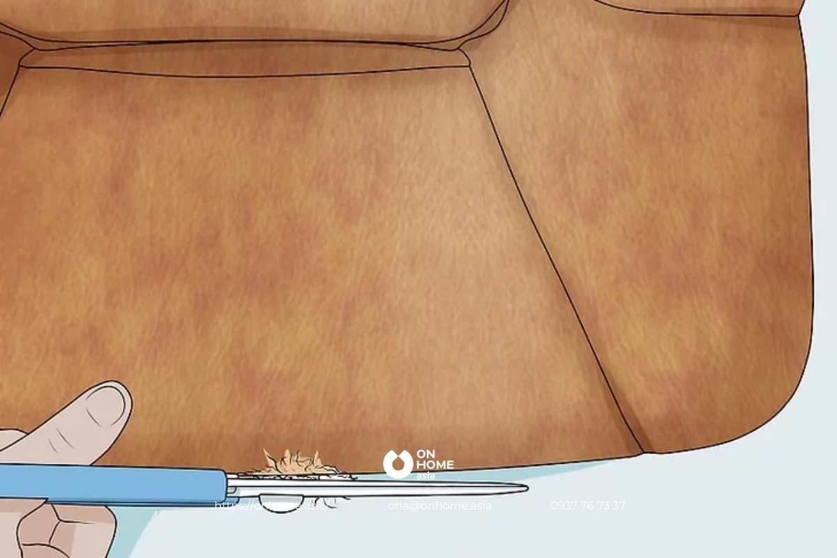 Cắt sợi da thừa xung quanh