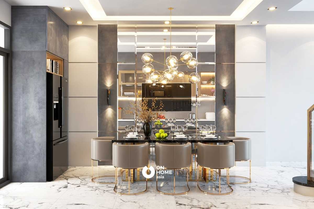 Bàn ăn 8 ghế với thiết kế mới lạ&nbsp;