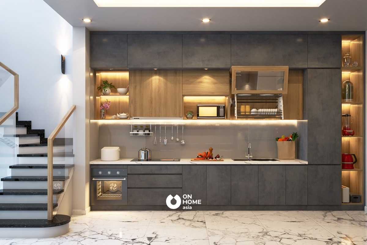 Tủ bếp được thiết kế mới lạ&nbsp;