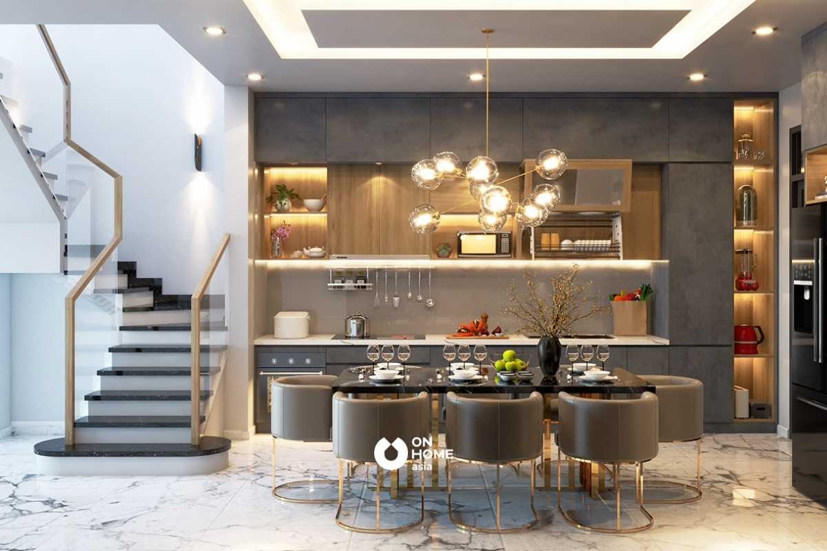 Thiết kế nội thất phòng bếp đẹp và sang trọng