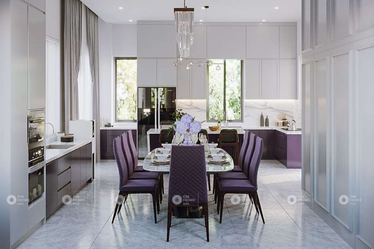 Bố trí nội thất nhà bếp khoa học.