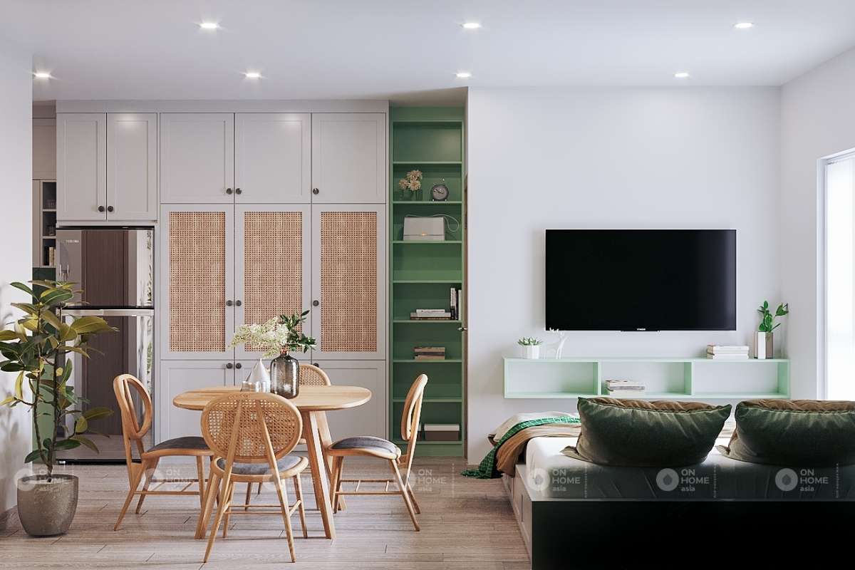 Chất liệu gỗ gây thiện cảm ngay từ cái nhìn đầu tiên.