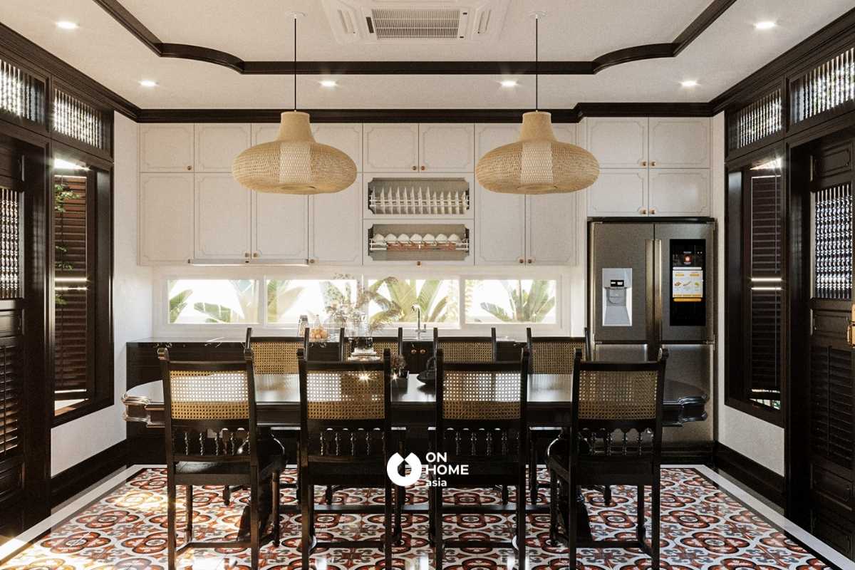 Nhà bếp đẹp phong cách Indochine