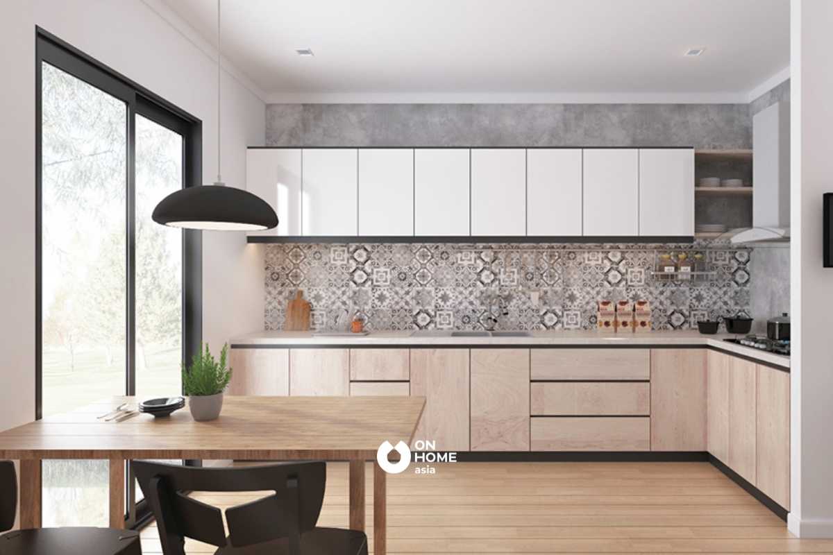 Phòng bếp đẹp và gọn gàng