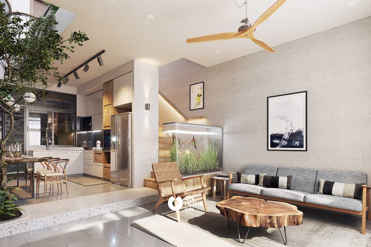 Thiết kế giêng trời giúp phòng bếp đẹp và thoáng hơn