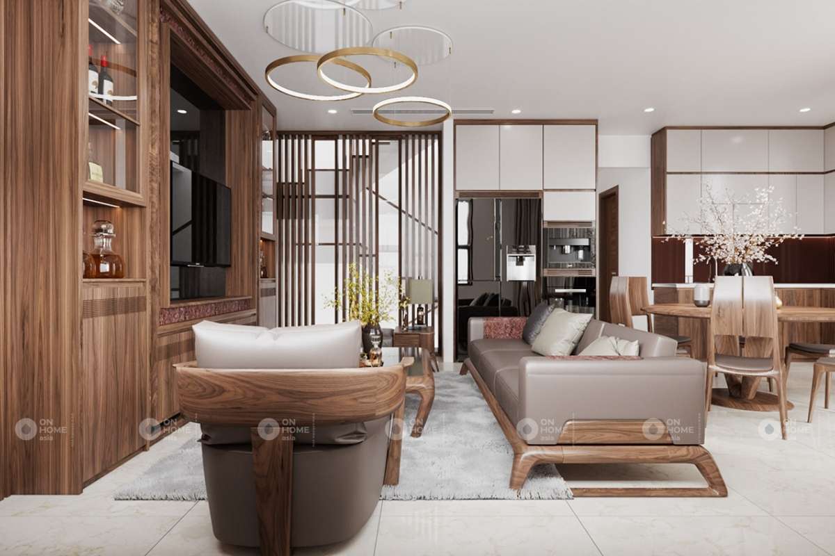 Chất kiệu gỗ tự nhiên đem đến một không gian thanh lịch và tinh tế