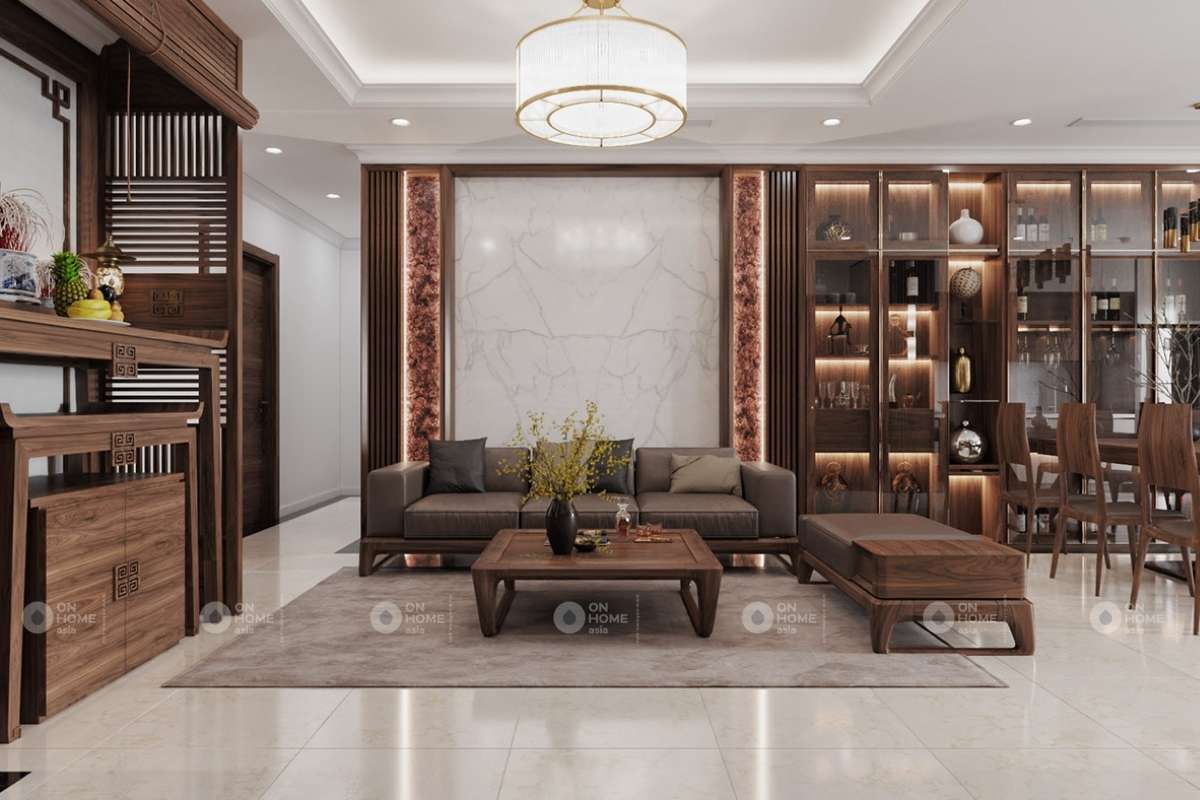 Không gian phòng khách sang trọng