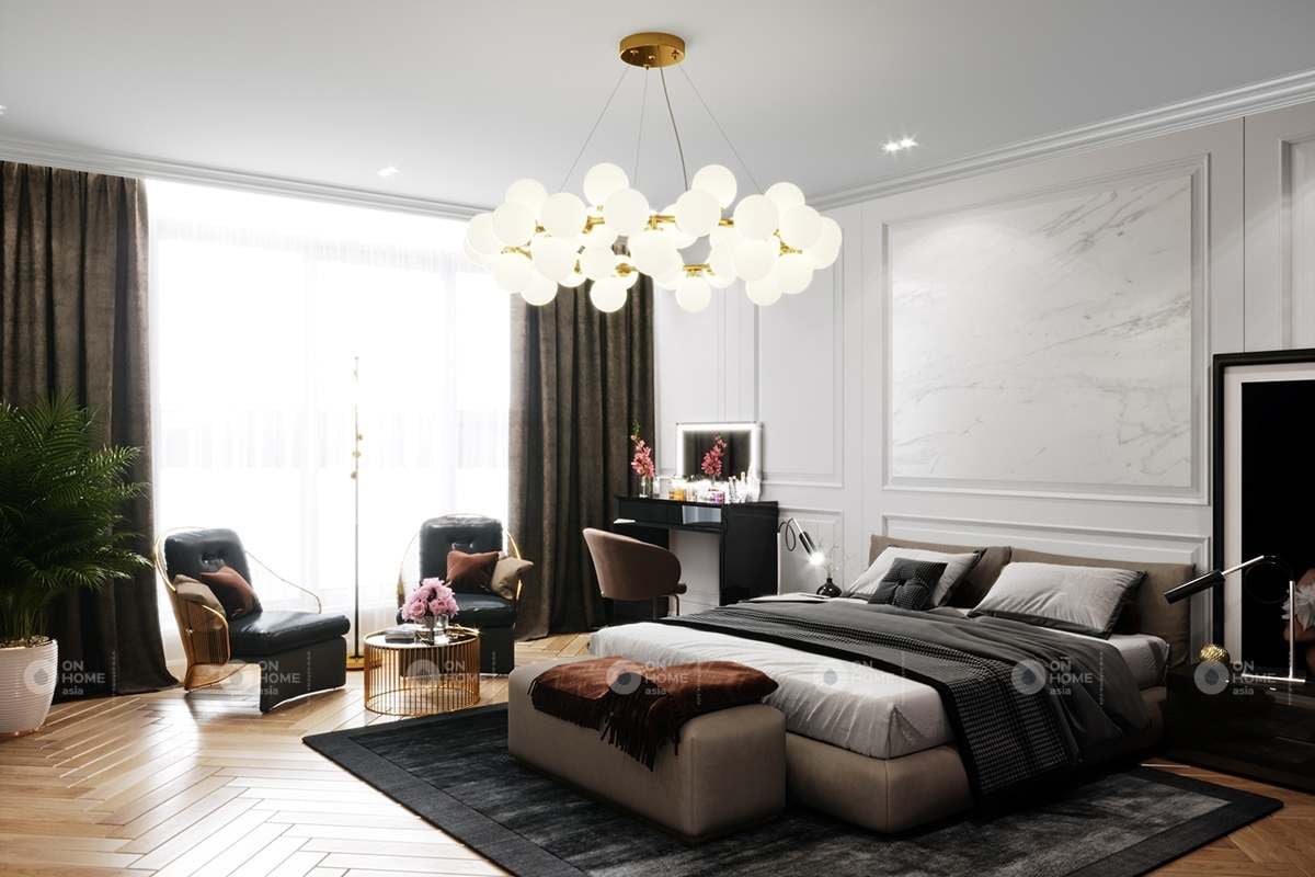 thiết kế phòng ngủ chung cư 90m2