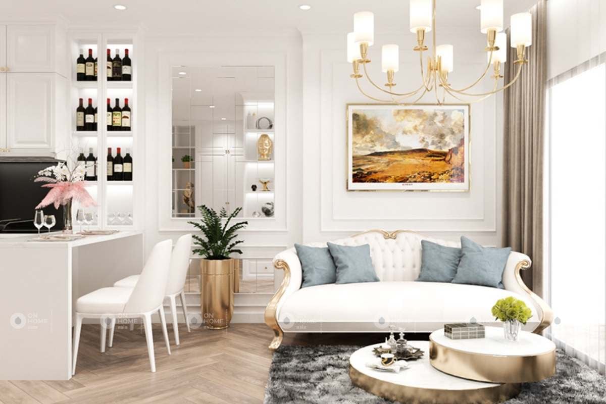 Một góc sofa phòng khách 