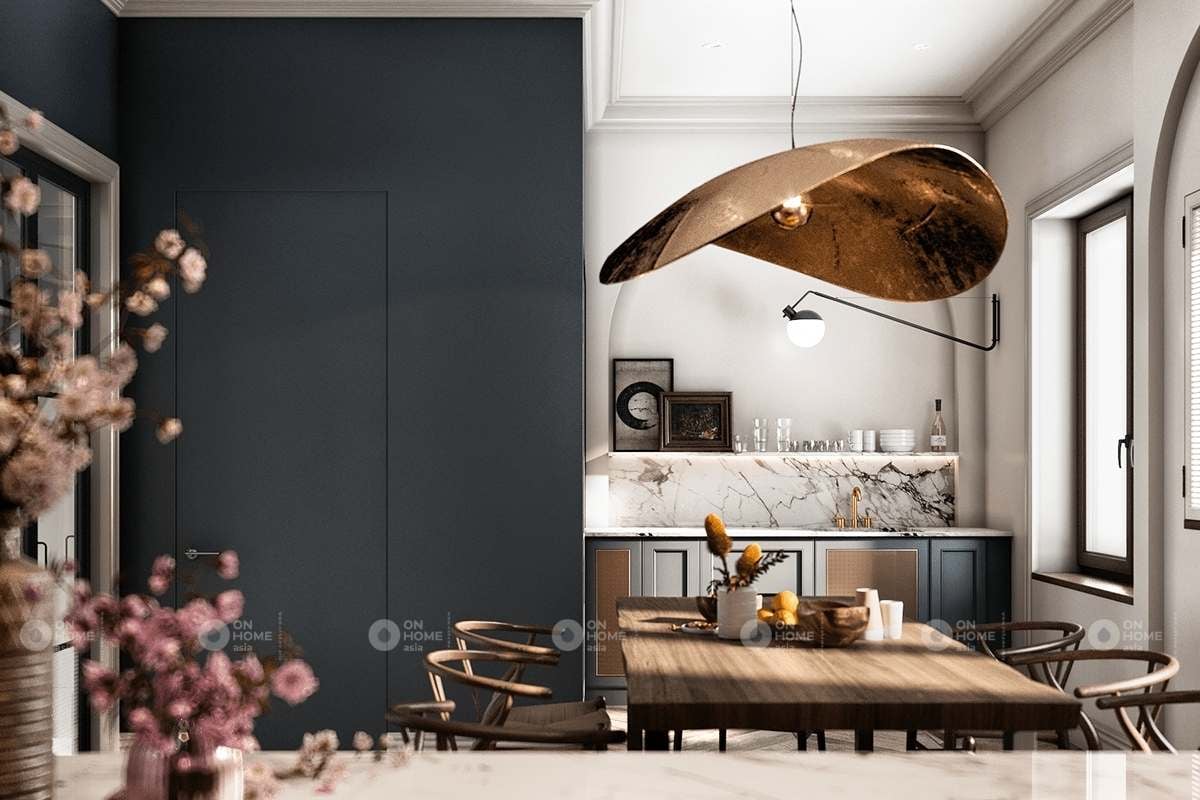 Thiết kế nội thất phòng bếp Bắc Âu