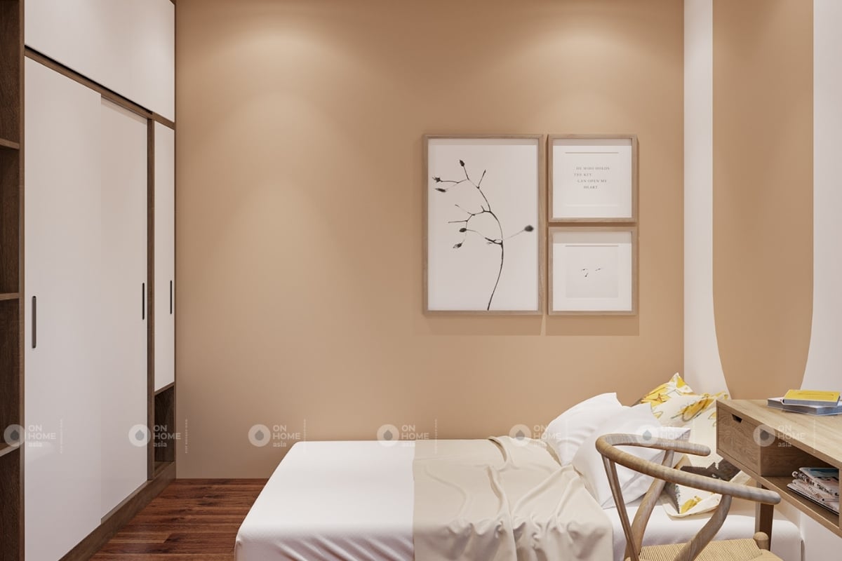 Một góc phòng ngủ căn hộ chung cư