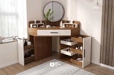Bàn trang điểm góc sang trọng