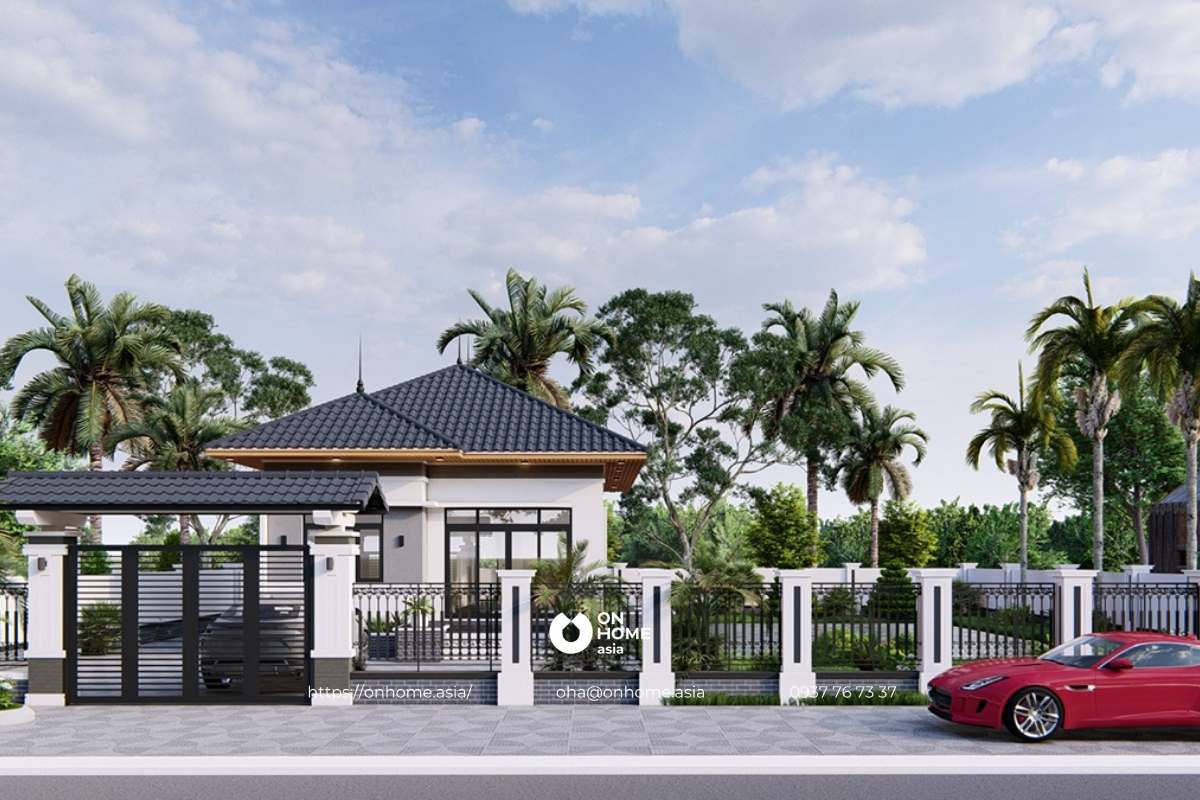 Nhà cấp 4 mái Nhật đẹp, hiện đại