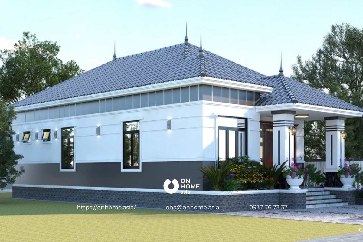 Nhà mái Nhật 3 phòng ngủ