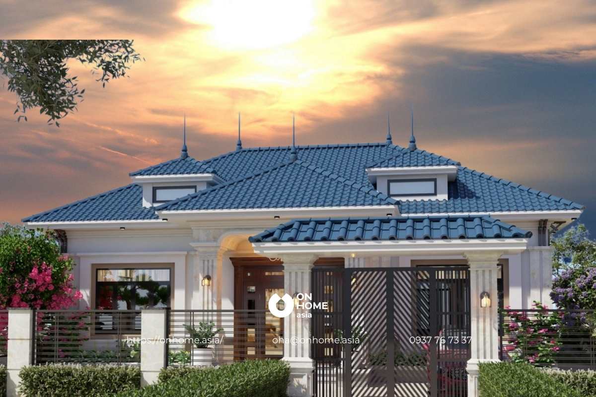 Nhà mái Nhật 1 tầng hiện đại