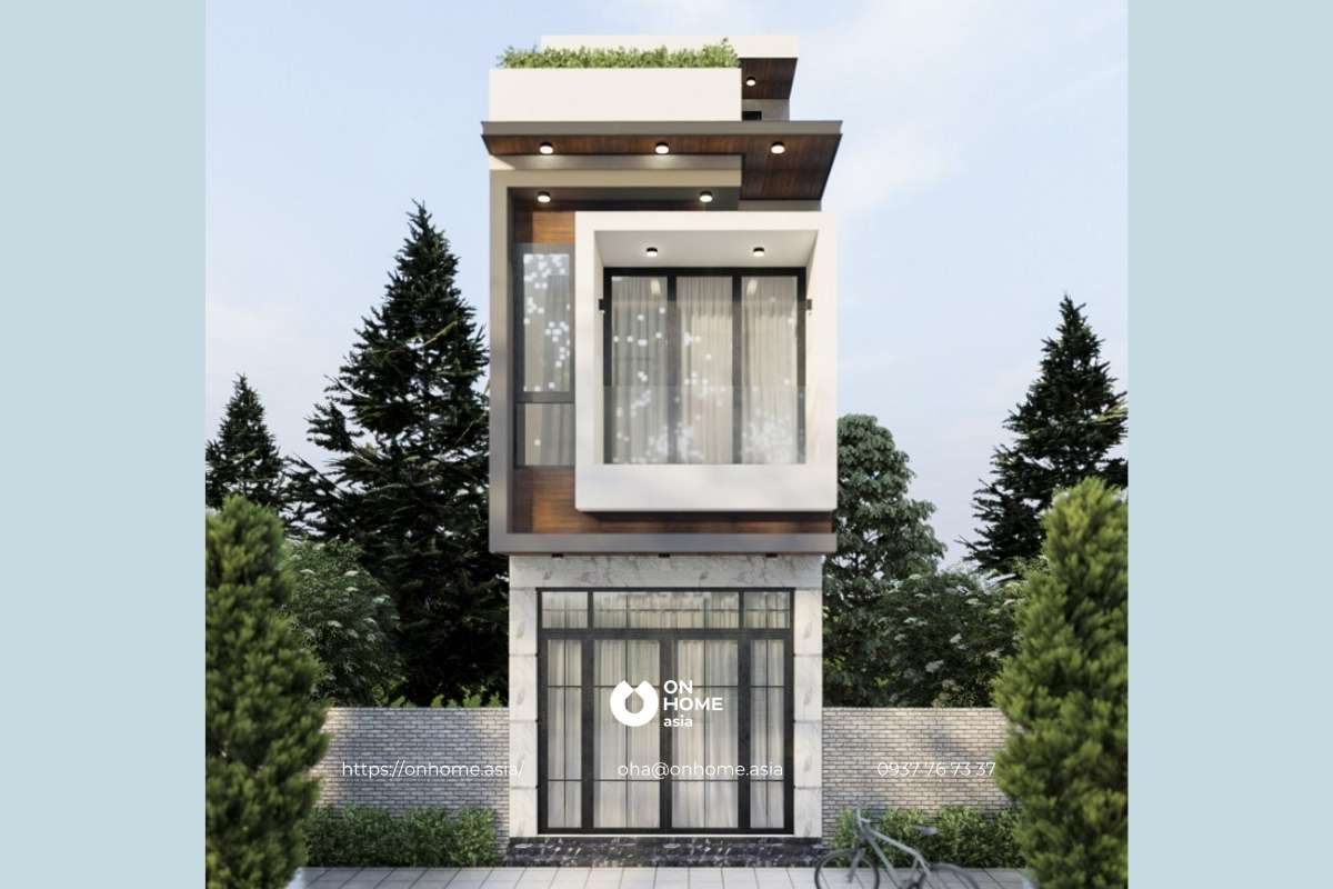 Nhà phố 3 tầng 5x20 hiện đại