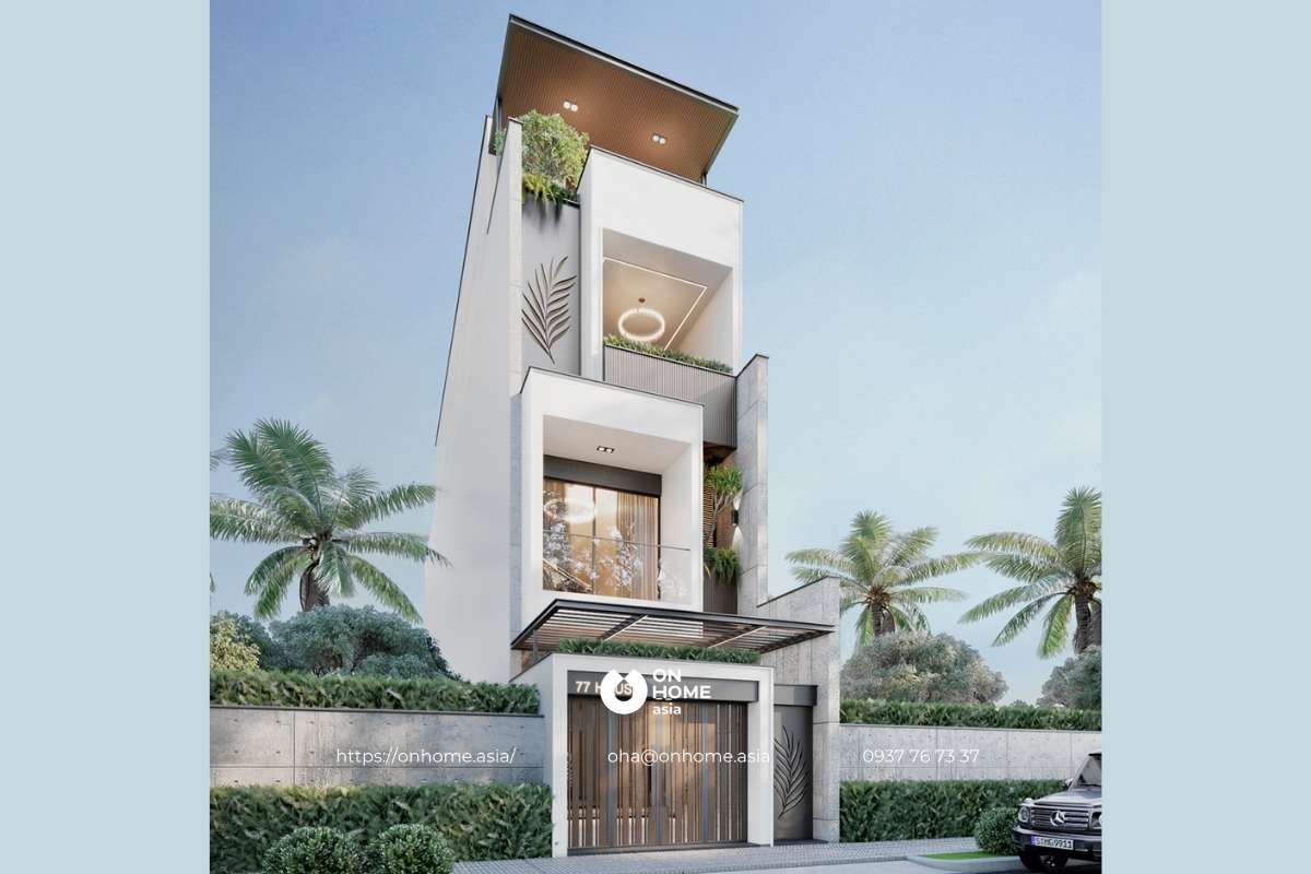 Mẫu nhà ống 4 tầng 5x20 đẹp